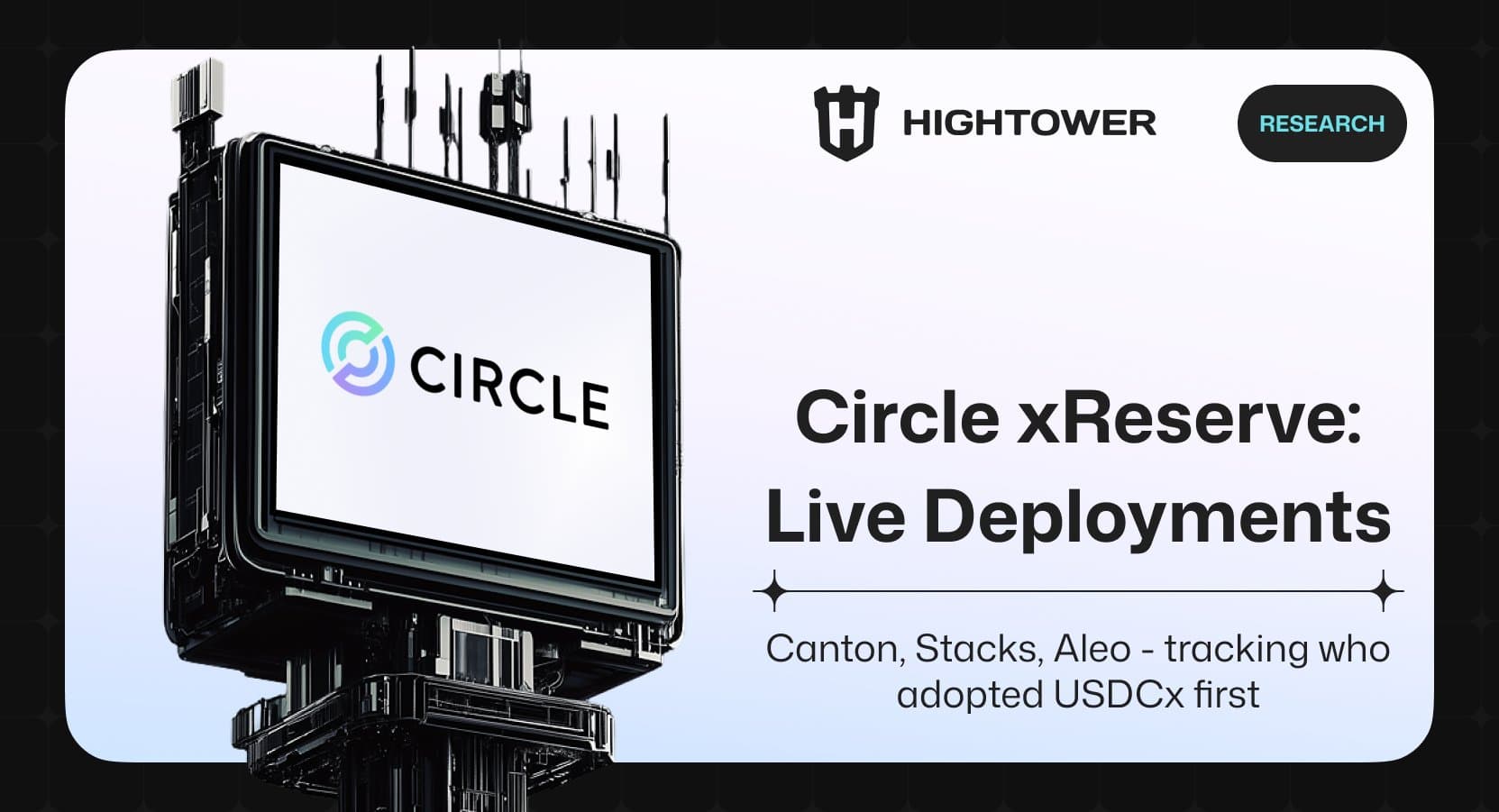 Circle xReserve stablecoin infrastructure illustration