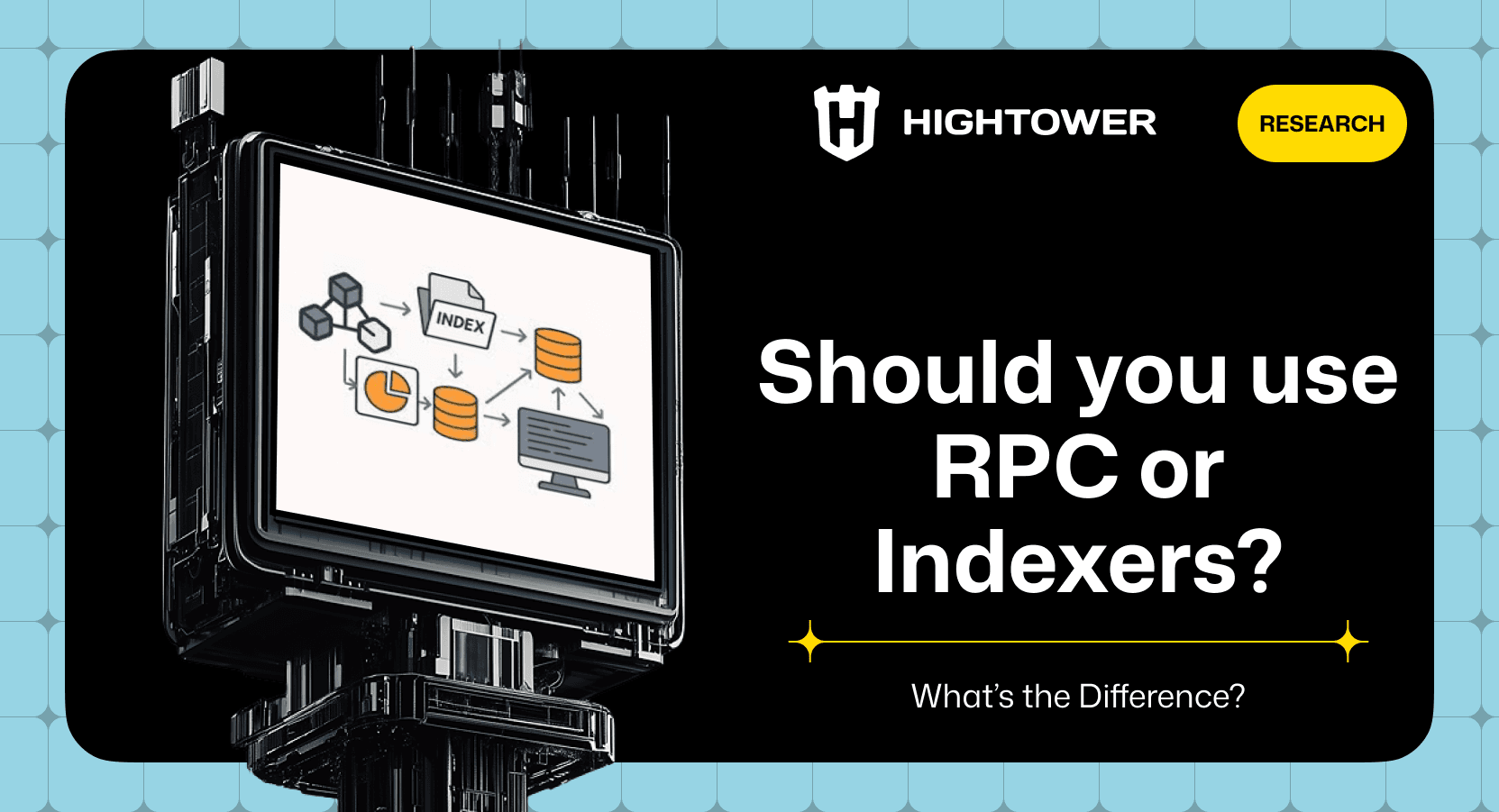 Blockchain data infrastructure with RPC nodes and indexers