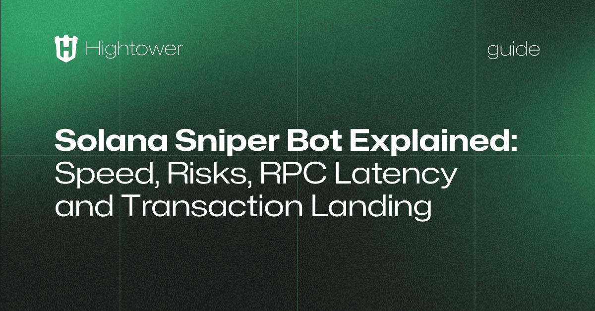 Solana Sniper Bot Explained: Speed, Risks, RPC Latency, and Transaction Landing